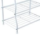 5 Hooks Coat Rack Hanging Bar in White by Lavishway | Hall Trees-43943