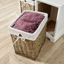 Wooden Basket Chest Storage Units by Lavishway | Hallway Cabinets-43349