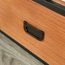 Black Frame Solid Wood 3 Drawer TV Cabinet by Lavishway | TV Units Cabinets-39372