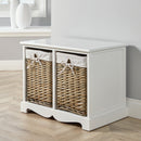 Wooden Basket Chest Storage Units by Lavishway | Hallway Cabinets-43347