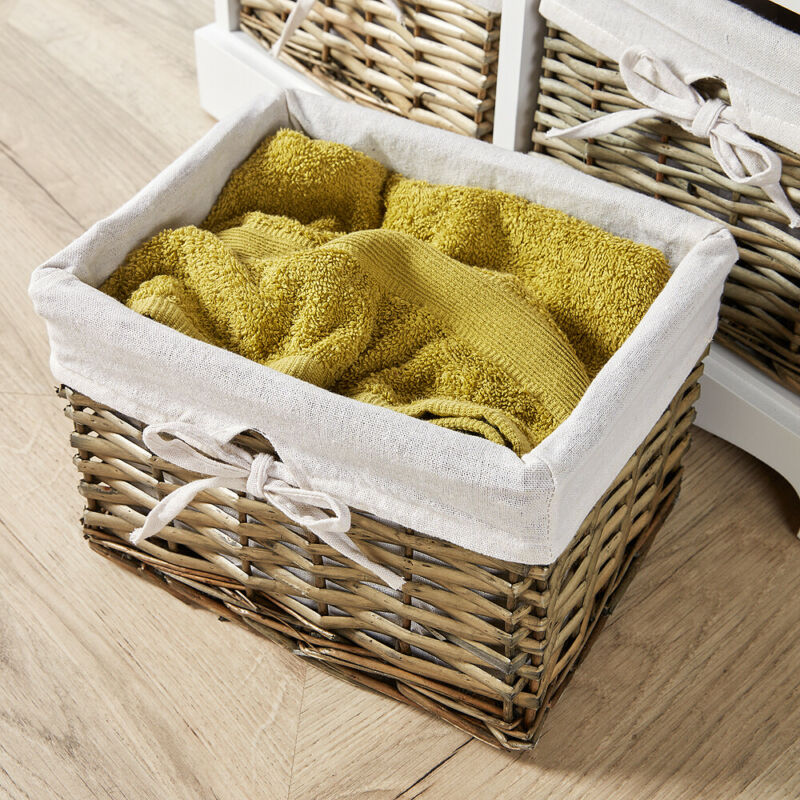 Wooden Basket Chest Storage Units by Lavishway | Hallway Cabinets-43360