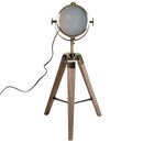 Tripod Table Desk Lamp with Wooden Base by Lavishway | Desk Lights-43881
