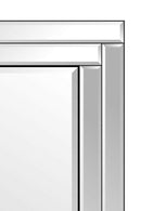 Venetian Silver Double Frame Wall Mirror by Lavishway | Wall Mirrors-41634