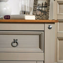 Corona Set of 3 Pine Wood Bedroom Set in Grey by Lavishway | Bedroom-39498