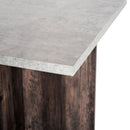 Set of 4 Ottomans Seats & Dining Table by Lavishway | Dining Table Set-44239