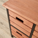 Red Brown Wooden 2 Over 2 Chest Of Drawers by Lavishway | Chest Of Drawers-43381