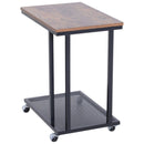 Mobile Brown & Black End Table by Lavishway | Side Tables-42596