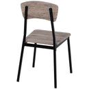 Compact Grey Dining Table Set With 4 Chairs by Lavishway | Dining Table Set-43603