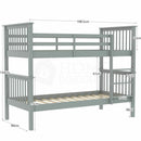 Wood Frame Solid Pine Bunk Bed by Lavishway | Wooden Beds-38977