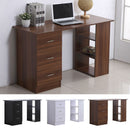 3 Drawers Workstation Computer Desk by Lavishway | Walnut Desks-38584