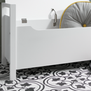 White Hallway Bench with Cushion by Lavishway | Benches & Storage Benches-39265