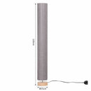 Tall Grey Fabric Shade Floor Lamp by Lavishway | Floor Lamps-42417