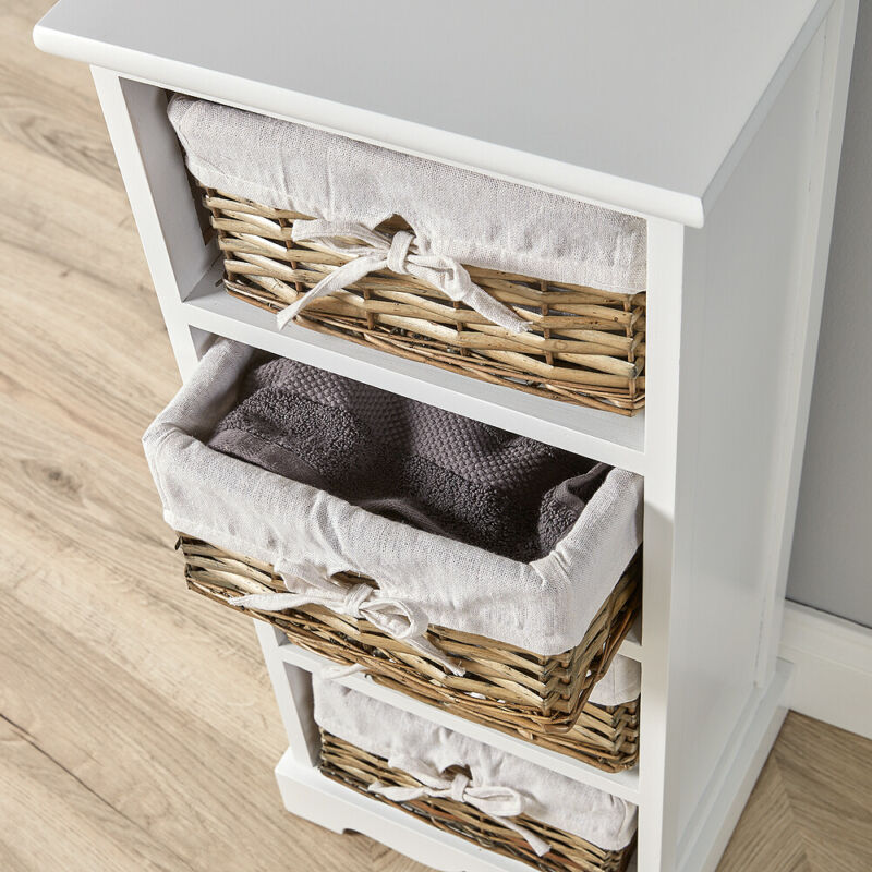 Wooden Basket Chest Storage Units by Lavishway | Hallway Cabinets-43354