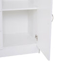 4 Drawers 2 Doors Cupboard in White by Lavishway | Bedroom-39104