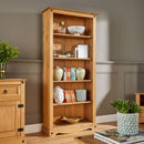 Tall 5 Shelves Pine Wood Bookcase by Lavishway | Book Shelves and Cabinets-43228