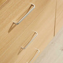 Oak Finish 6 Drawers Wide Chest of Drawers by Lavishway | Chest Of Drawers-38836