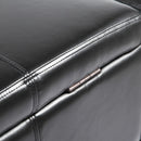 Faux Leather Ottoman & Storage Chest in Black by Lavishway | Benches & Storage Benches-42534