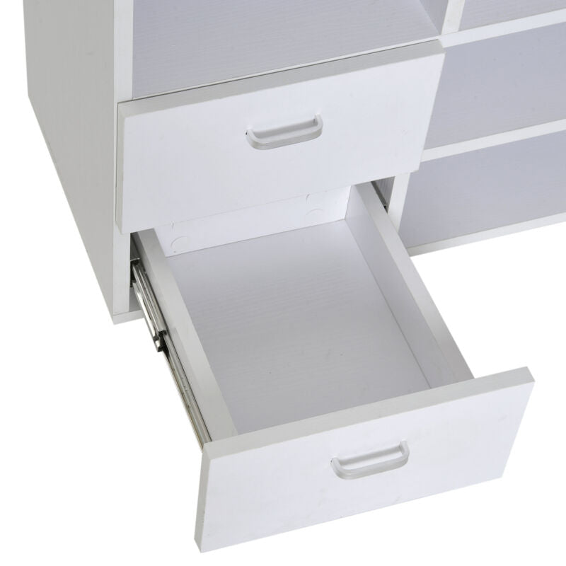 Wooden Storage Cupboard in White by Lavishway | Cupboards & Cabinets-42806