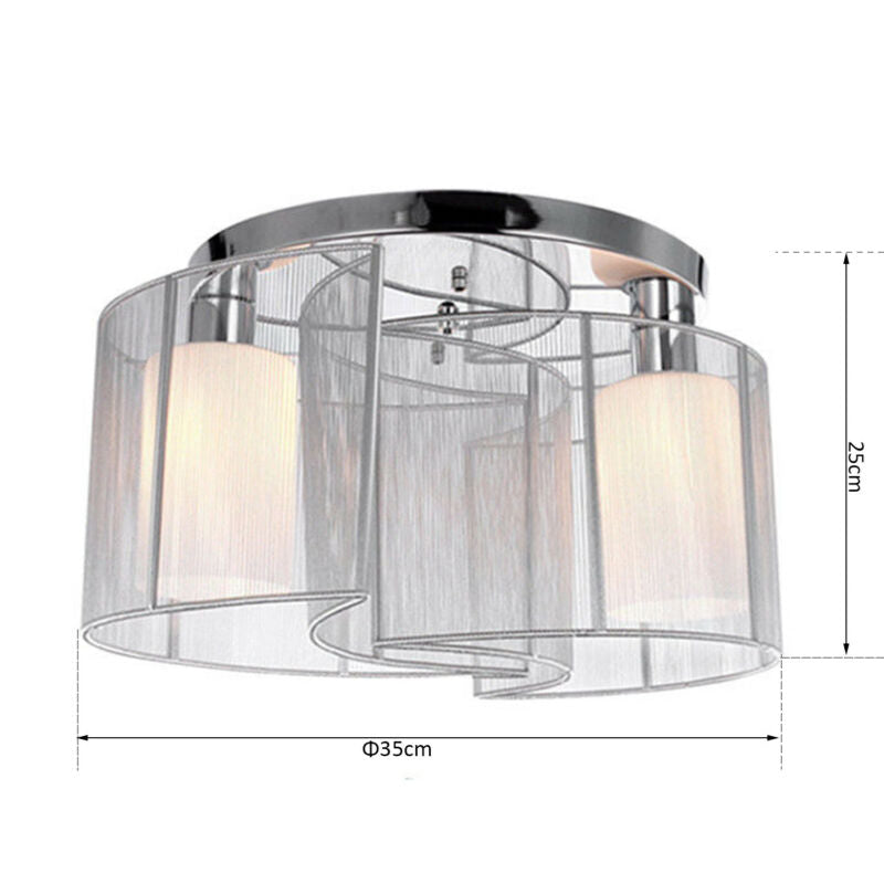 Modern Ceiling Flush Lampshade Chandelier by Lavishway | Chandeliers-42440