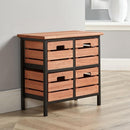 Red Brown Wooden 2 Over 2 Chest Of Drawers by Lavishway | Chest Of Drawers-43377