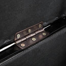 Faux Leather Ottoman & Storage Chest in Black by Lavishway | Benches & Storage Benches-42533