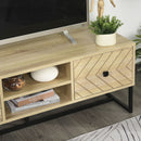 Arrowed 2 Drawer Wooden TV Unit With Storage by Lavishway | TV Units Cabinets-43913