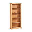 Tall 5 Shelves Pine Wood Bookcase by Lavishway | Book Shelves and Cabinets-43230