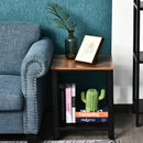 Square End Wood Top Coffee Side Table by Lavishway | Side Tables-44632