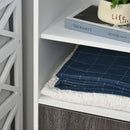 2-Tier Bookcase in White & Grey by Lavishway | Book Shelves and Cabinets-43835