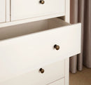 5 Drawers Solid Wood Chest in White by Lavishway | Chest Of Drawers-38841