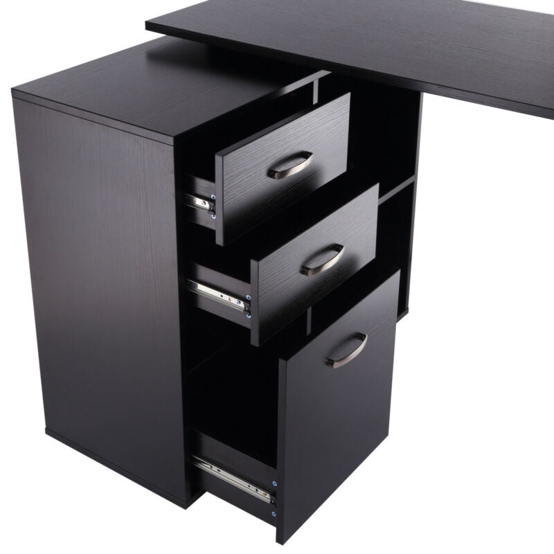 Multifunctional Filling Cabinet Table Desk by Lavishway | Desk Pedestals-44541