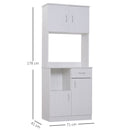 Freestanding Kitchen Cabinet in White by Lavishway | Display Cabinet-38495