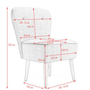 Upholstered Occasional Accent Fabric Chair by Lavishway | Bedroom Chairs-38549