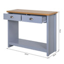 Retro Style 2 Drawer Console Table by Lavishway | Hallway Console Table-45039