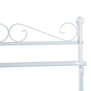 5 Hooks Coat Rack Hanging Bar in White by Lavishway | Hall Trees-43938