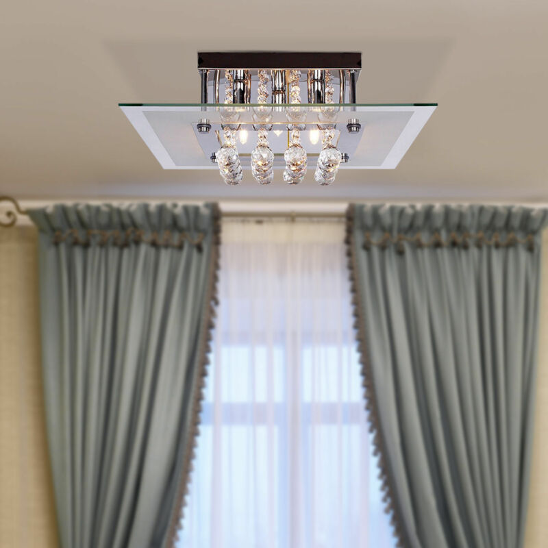 Crystal Light Ceiling Chandelier by Lavishway | Pendant Lighting-42471