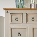 Corona Set of 3 Pine Wood Bedroom Set in Grey by Lavishway | Bedroom-39512