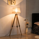 Classic Tripod Wooden Floor Lamp by Lavishway | Floor Lamps-42380