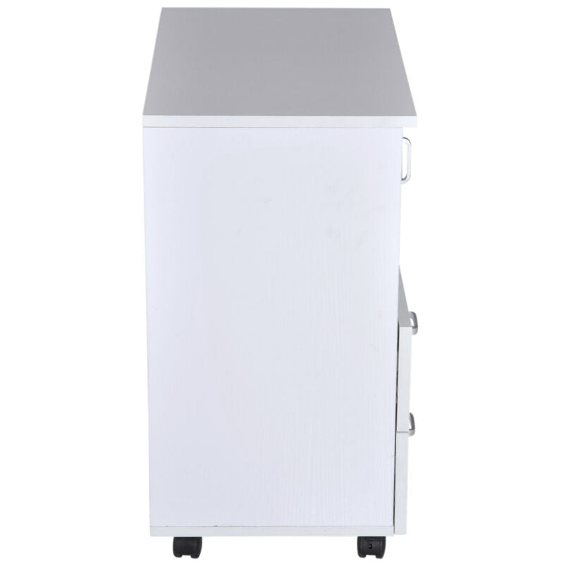 Wooden Storage Cupboard in White by Lavishway | Cupboards & Cabinets-42804