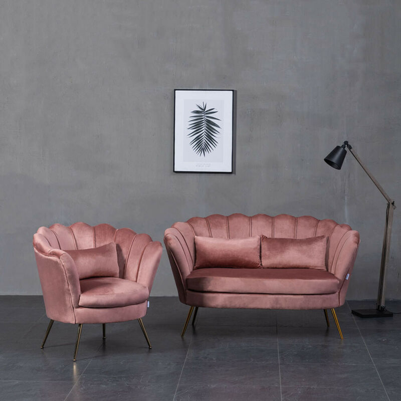 Velvet Tub Chair &  Sofa Couch by Lavishway | Velvet Sofa-41414