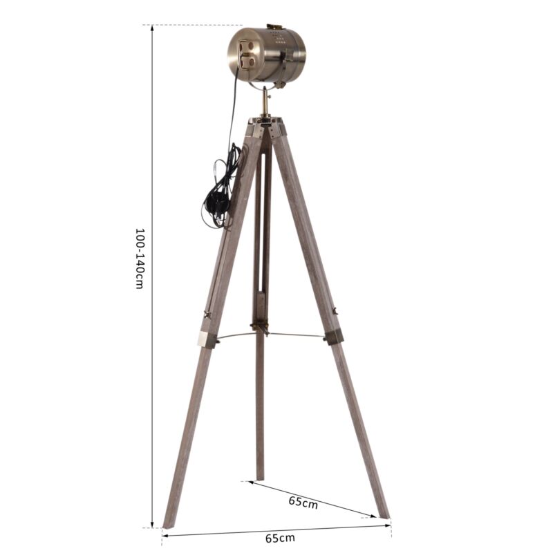 Industrial Style Spotlight Tripod Floor Lamp by Lavishway | Industrial Lighting-42734