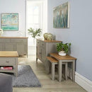 Grey Painted Solid Wood Nest of 2 Side Tables by Lavishway | Nest of Tables-43215