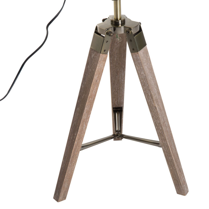 Tripod Table Desk Lamp with Wooden Base by Lavishway | Desk Lights-43885