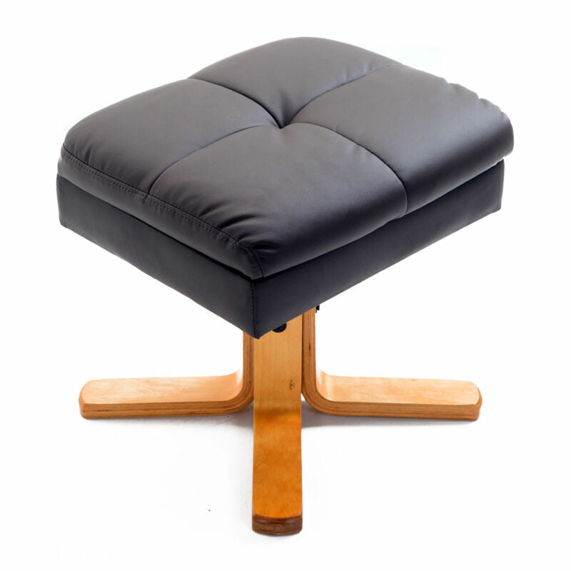 Recliner Brown Footrest Armchair by Lavishway | Recliner Armchairs-39229