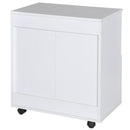 Wooden Storage Cupboard in White by Lavishway | Cupboards & Cabinets-42807
