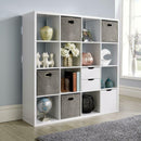 Wooden White Storage Bookcase Display Unit by Lavishway | Book Shelves and Cabinets-39186
