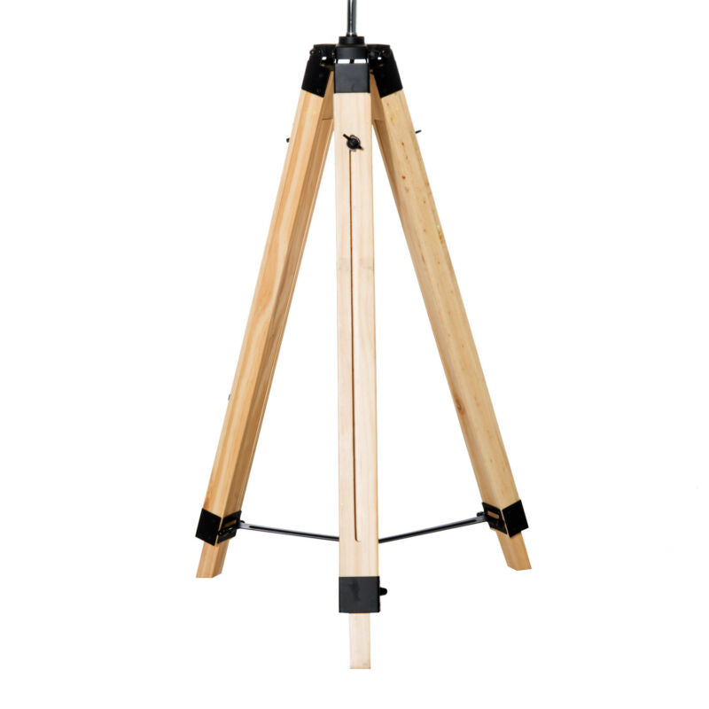 Classic Tripod Wooden Floor Lamp by Lavishway | Floor Lamps-42385