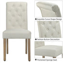 Upholstered Fabric Dining Chair Set of 2 by Lavishway | Dining Chairs-42881