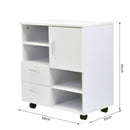 Wooden Storage Cupboard in White by Lavishway | Cupboards & Cabinets-42809