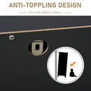 Pine Wood 5 Drawer Chest Storage Cabinet by Lavishway | Chest Of Drawers-45147